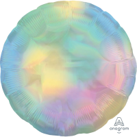 STANDARD ROUND HOLOGRAPHIC IRIDESCENT PASTEL RAINBOW